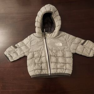 North Face Infant Grey Puffer Jacket